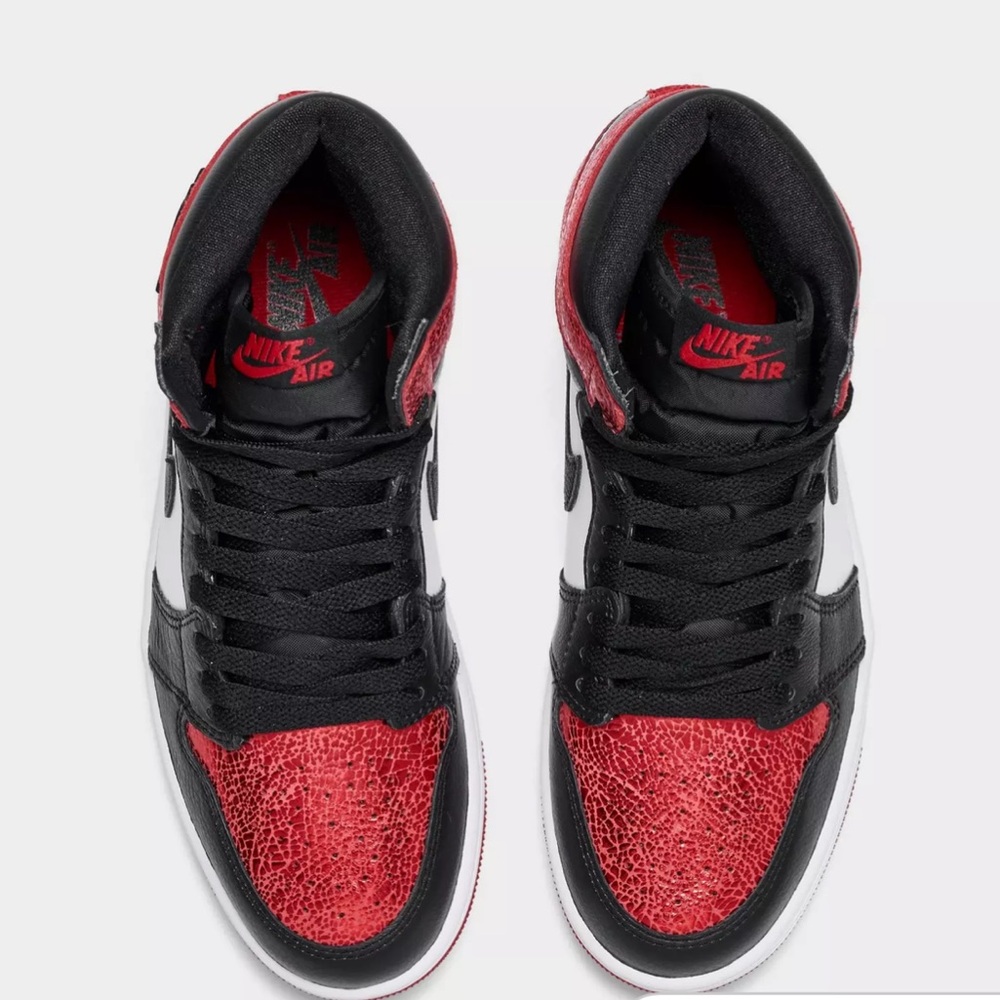 Nike Air Jordan 1 High Red Black White - Picture 5 of 6